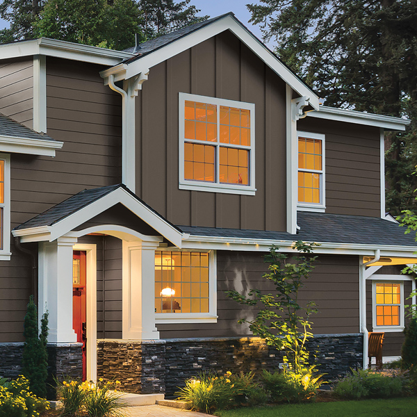 Everlast siding in two styles